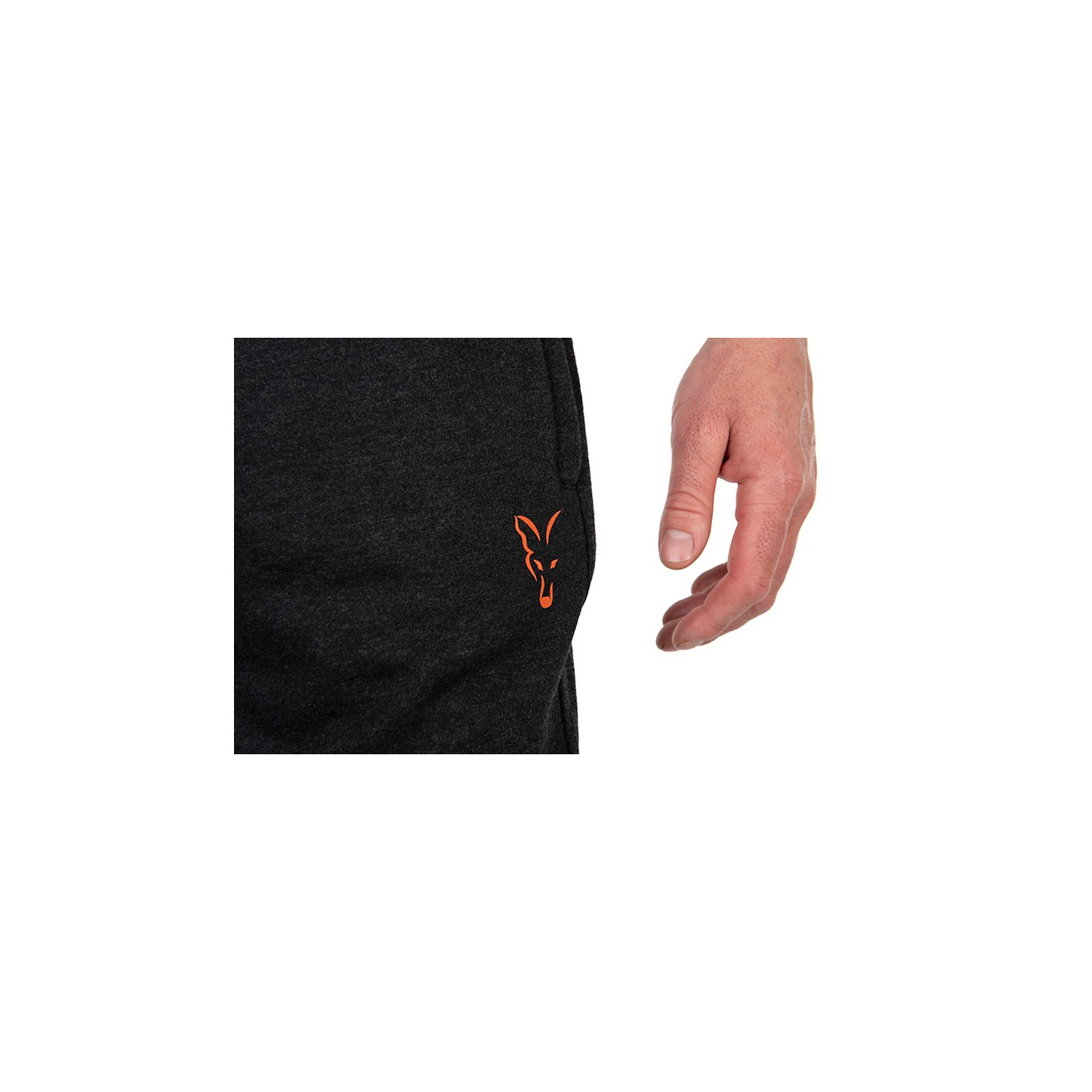 Krótkie Spodenki Fox LW Jogger Black & Orange Roz.L - Centrum wędkarskie - Sklep wędkarski Jarofishing