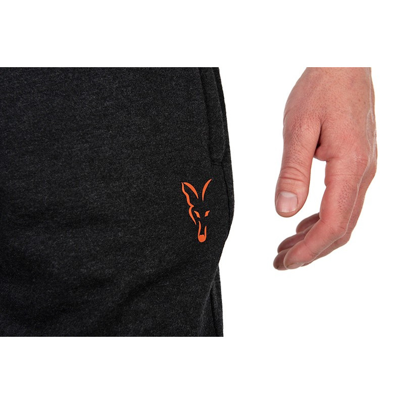 Krótkie Spodenki Fox LW Jogger Black & Orange Roz.L - Centrum wędkarskie - Sklep wędkarski Jarofishing