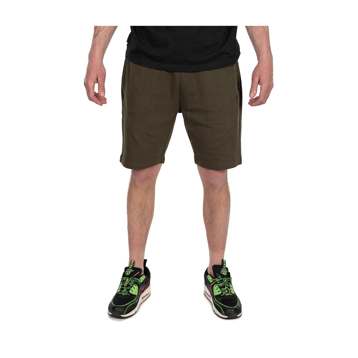 Krótkie Spodenki Fox LW Jogger Green & Black Roz.XXXL - Centrum wędkarskie - Sklep wędkarski Jarofishing