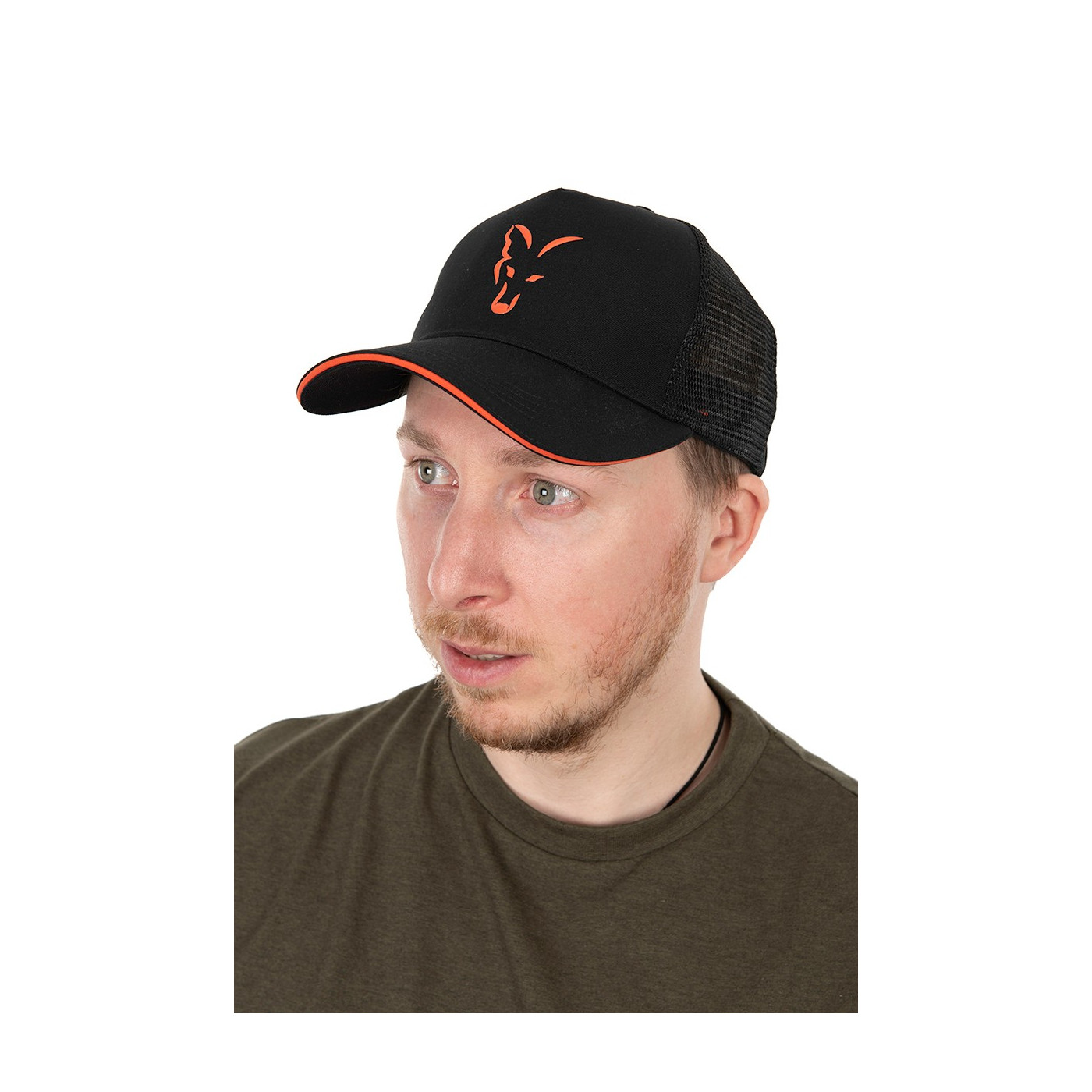 Czapka Fox Trucker Cap Black & Orange. - Centrum wędkarskie - Sklep wędkarski Jarofishing Czapka Fox Trucker Cap Black & Orange. - Centrum wędkarskie - Sklep wędkarski Jarofishing
