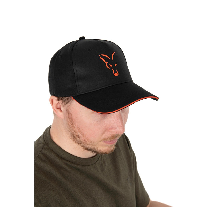 Czapka Fox BaseBall Cap Black & Orange - Centrum wędkarskie - Sklep wędkarski Jarofishing Czapka Fox BaseBall Cap Black & Orange - Centrum wędkarskie - Sklep wędkarski Jarofishing