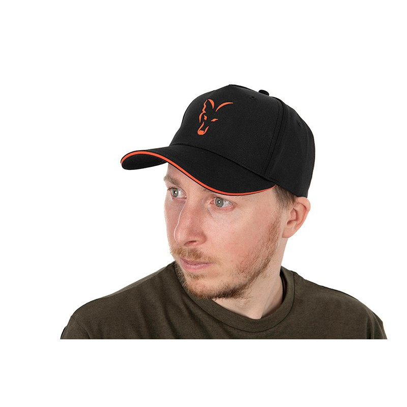 Czapka Fox BaseBall Cap Black & Orange - Centrum wędkarskie - Sklep wędkarski Jarofishing Czapka Fox BaseBall Cap Black & Orange - Centrum wędkarskie - Sklep wędkarski Jarofishing