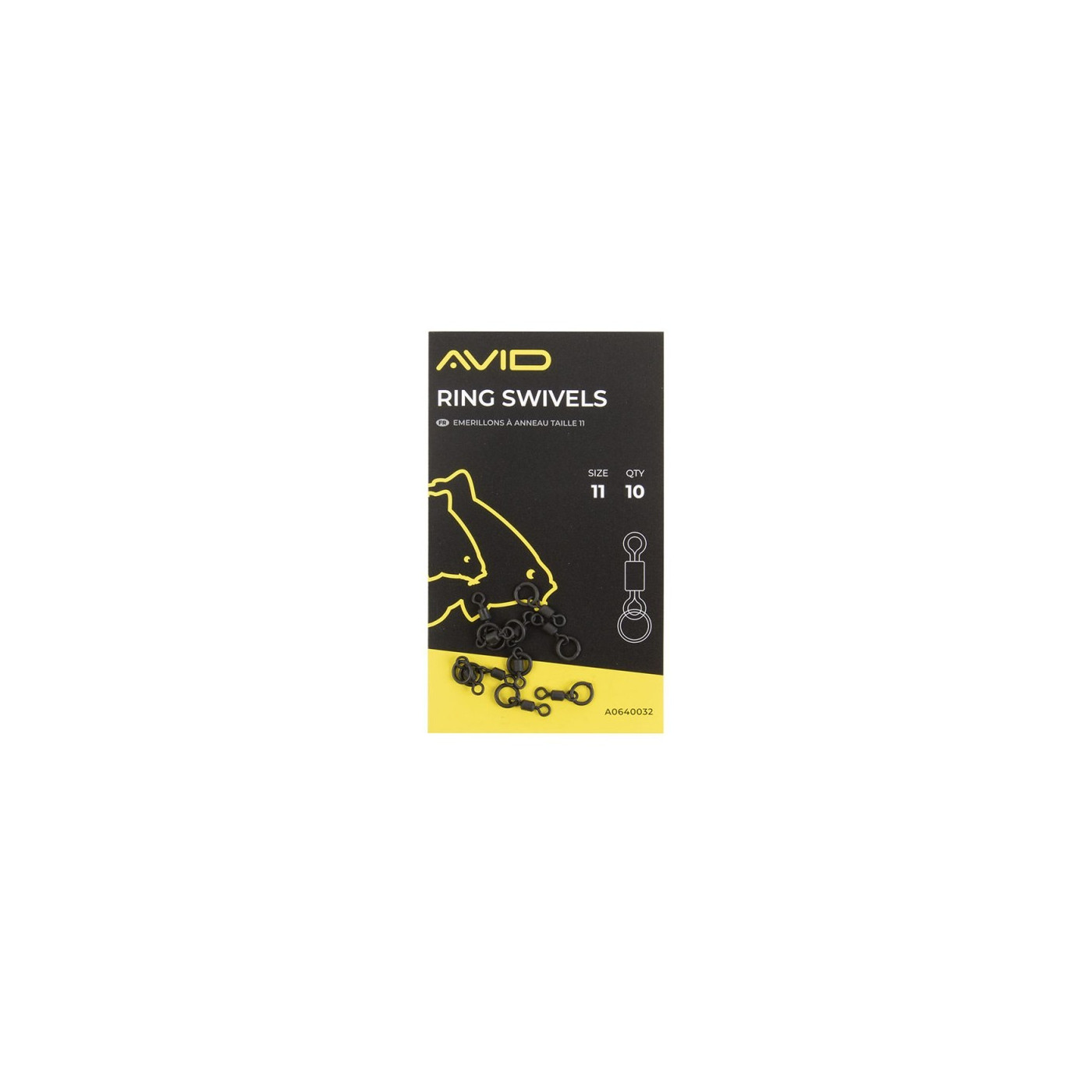 Krętlik Avid Carp Ring Swivels Size 11 - Centrum wędkarskie - Sklep wędkarski Jarofishing