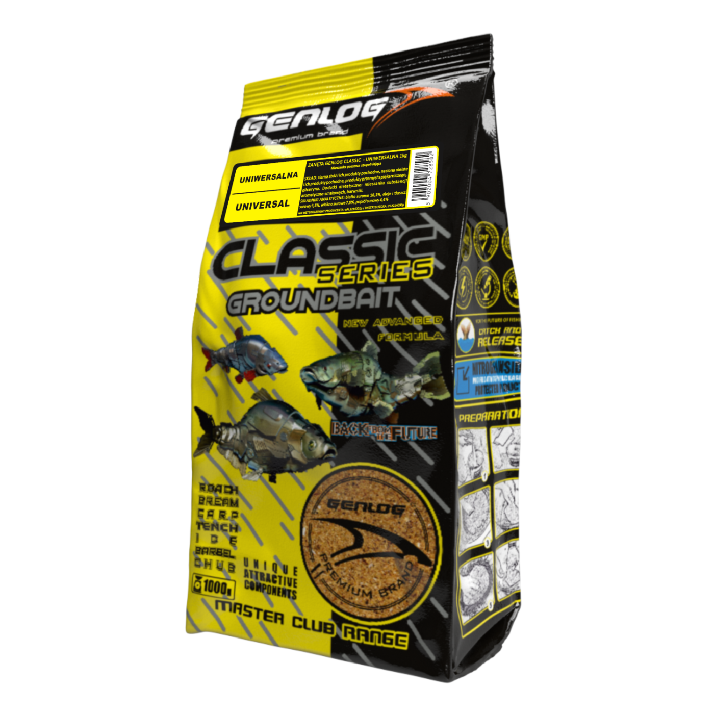 Zanęta Genlog Classic Uniwersalna 1kg - Centrum wędkarskie - Sklep wędkarski Jarofishing Zanęta Genlog Classic Uniwersalna 1kg - Centrum wędkarskie - Sklep wędkarski Jarofishing