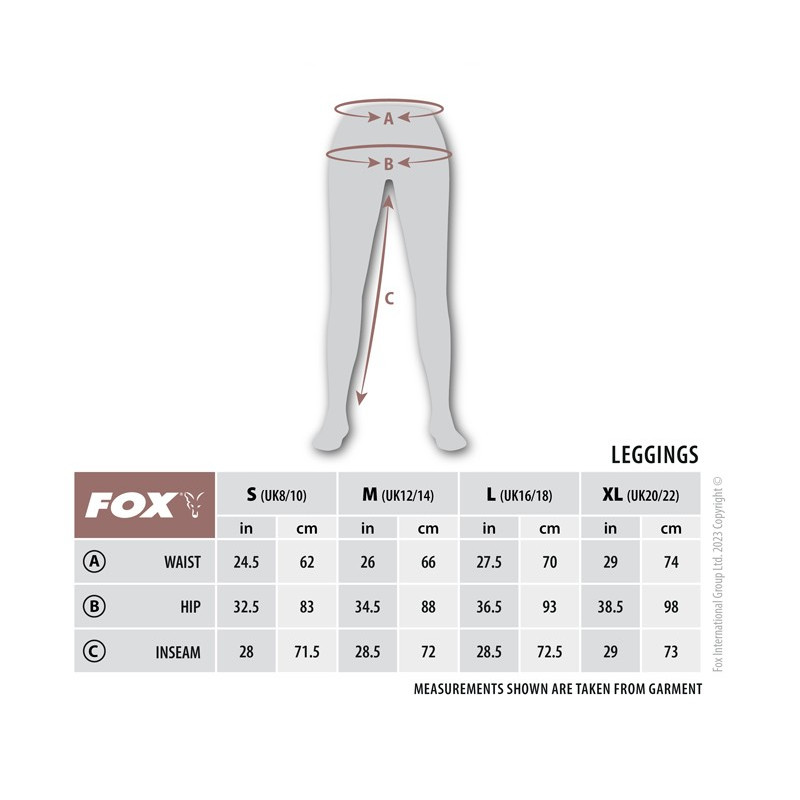 Leginsy Fox WC Leggins Roz.XL / 18-20 - Centrum wędkarskie - Sklep wędkarski Jarofishing
