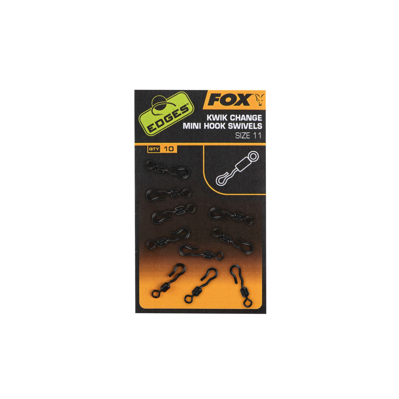 FOX FOX KWIK CHANGE MINI HOOK SWIVEL - Centrum wędkarskie - Sklep wędkarski Jarofishing
