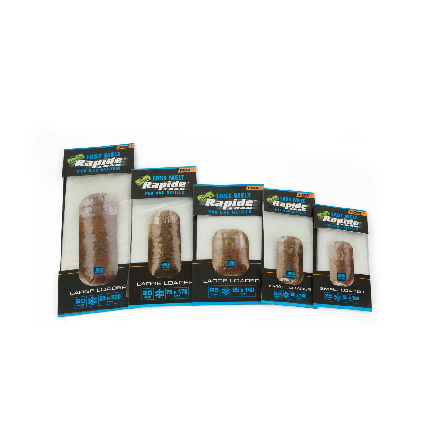 FOX WKŁADY DO WORKÓW EDGES™ RAPIDE™ LOAD PVA 85 X 220 - Centrum wędkarskie - Sklep wędkarski Jarofishing FOX WKŁADY DO WORKÓW EDGES™ RAPIDE™ LOAD PVA 85 X 220 - Centrum wędkarskie - Sklep wędkarski Jarofishing