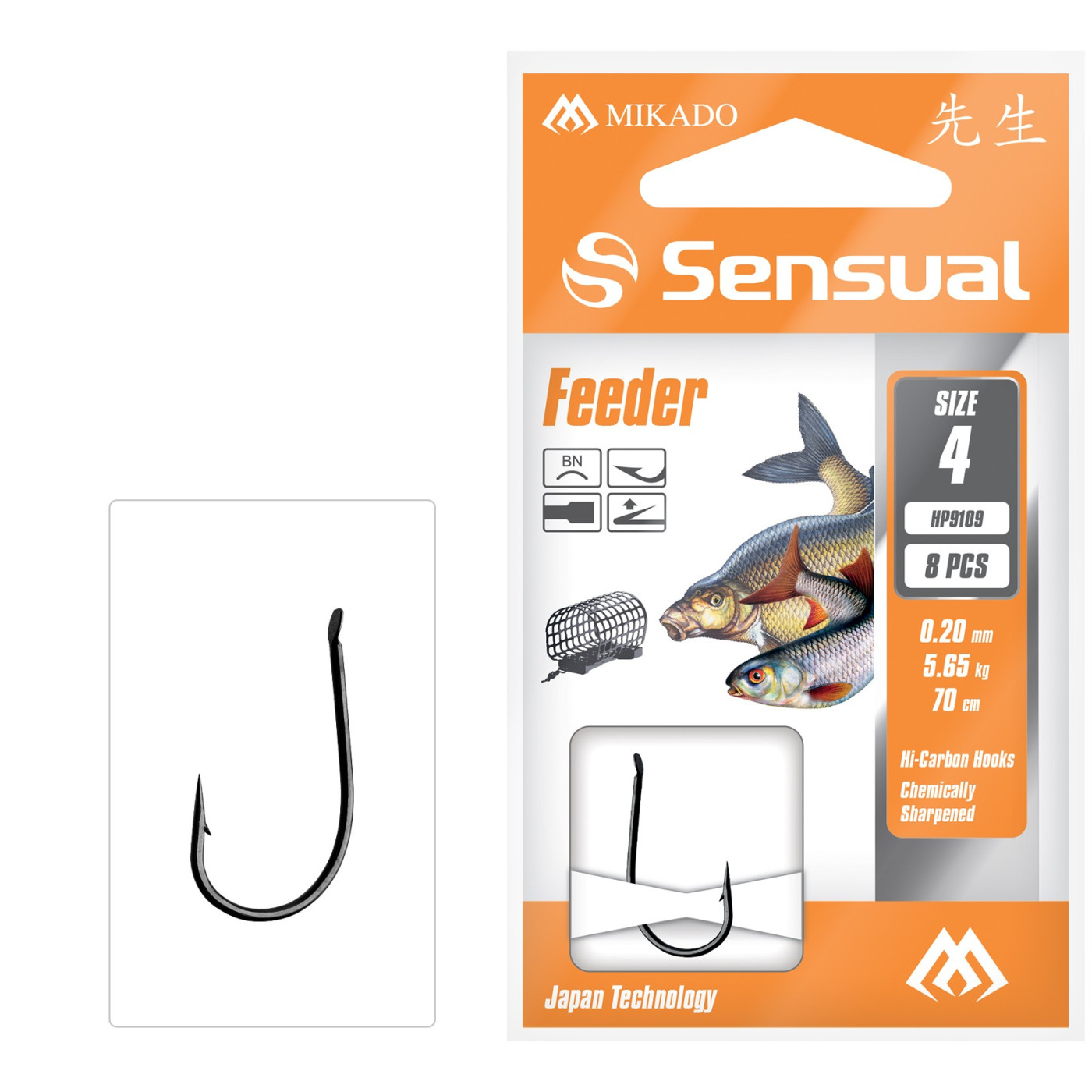Haczyki z przyponem Mikado Sensual Feeder 9109 Roz.8 - Centrum wędkarskie - Sklep wędkarski Jarofishing Haczyki z przyponem Mikado Sensual Feeder 9109 Roz.8 - Centrum wędkarskie - Sklep wędkarski Jarofishing