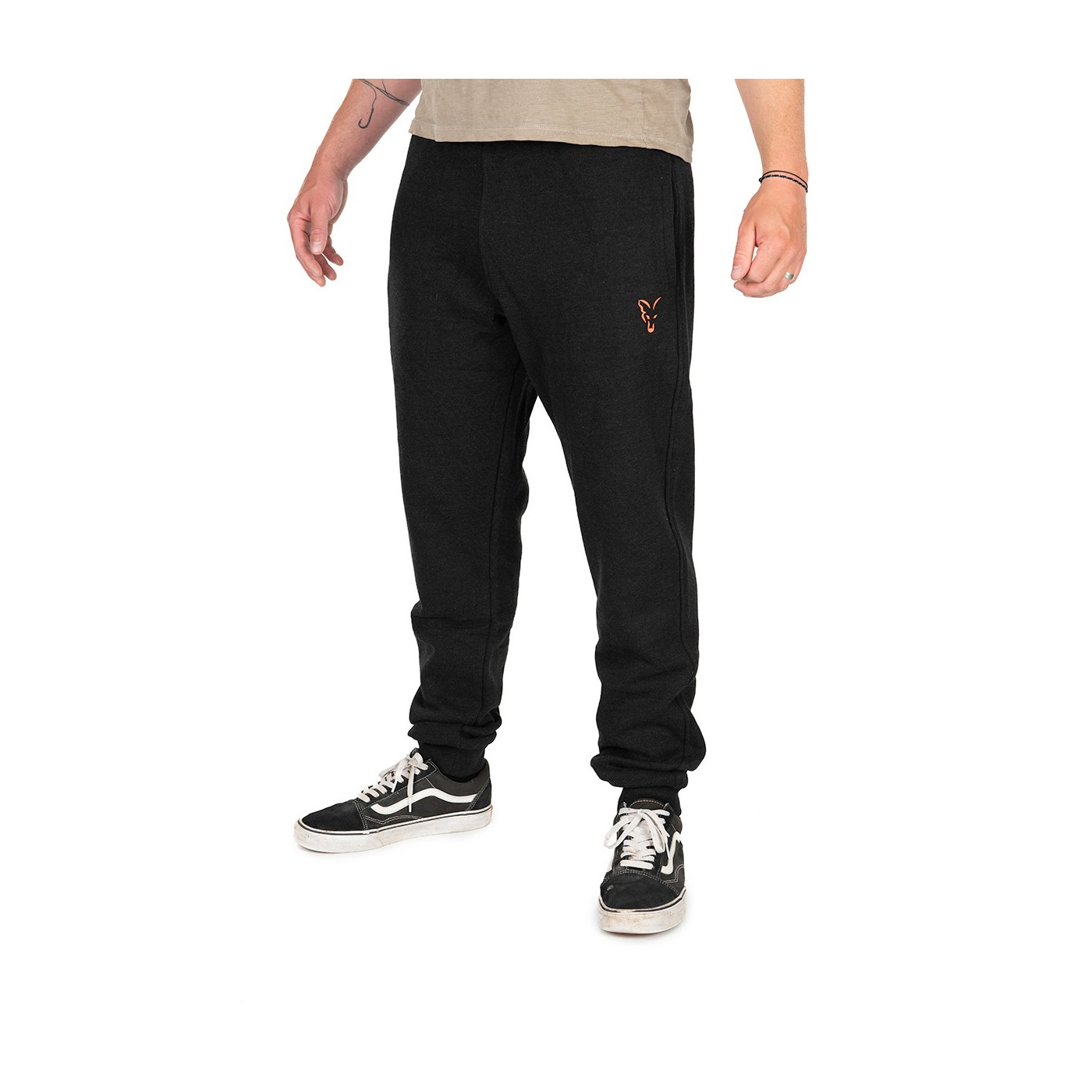 Spodnie Fox COLLECTION JOGGERS BLACK & ORANGE Roz.XL - Centrum wędkarskie - Sklep wędkarski Jarofishing