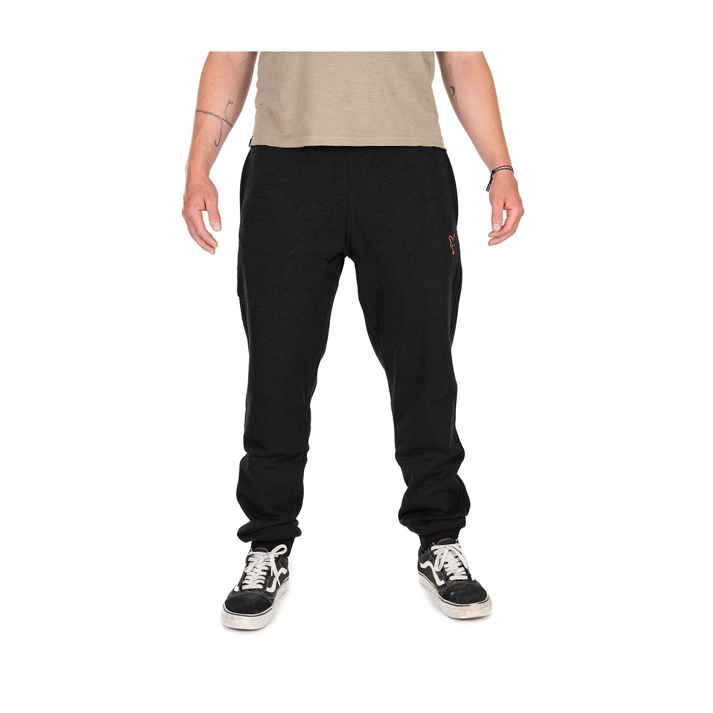 Spodnie Fox COLLECTION JOGGERS BLACK & ORANGE Roz.XXXL - Centrum wędkarskie - Sklep wędkarski Jarofishing