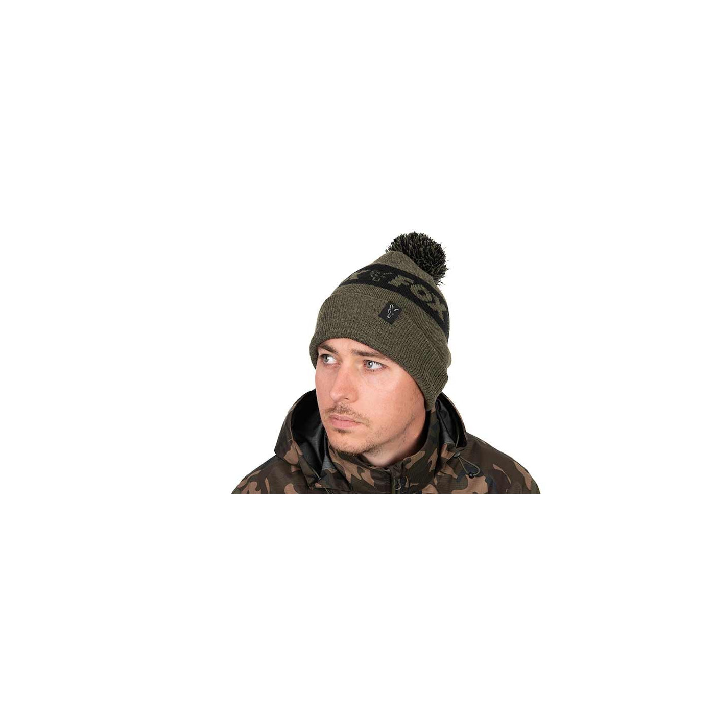 Czapka Fox Collection Bobble Hat - Green & Black - Centrum wędkarskie - Sklep wędkarski Jarofishing Czapka Fox Collection Bobble Hat - Green & Black - Centrum wędkarskie - Sklep wędkarski Jarofishing
