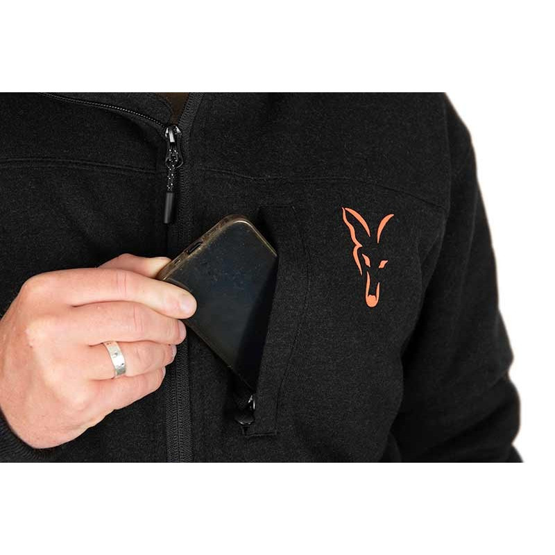 Bluza Fox Sherpa Jacket Black & Orange - roz. XXL - Centrum wędkarskie - Sklep wędkarski Jarofishing Bluza Fox Sherpa Jacket Black & Orange - roz. XXL - Centrum wędkarskie - Sklep wędkarski Jarofishing