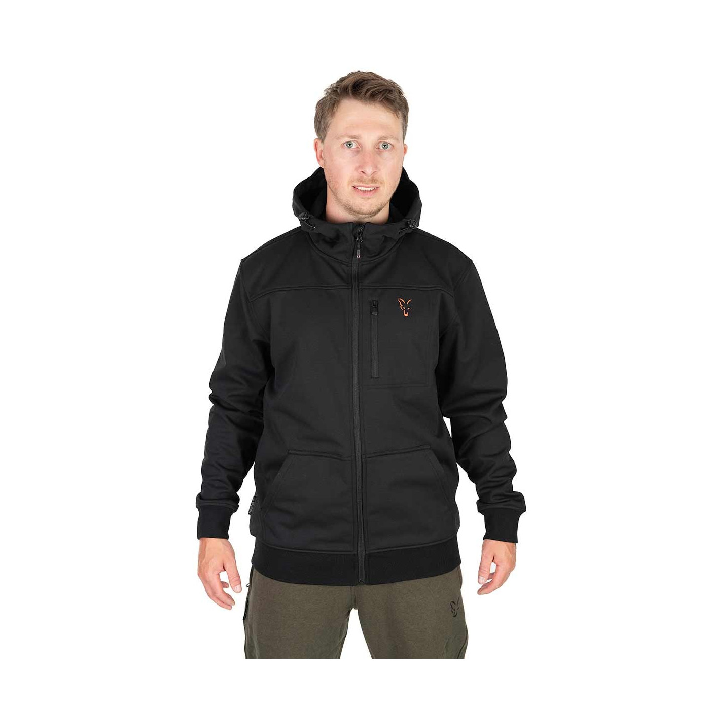 Kurtka Fox Soft Shell Jacket Black & Orange - roz. M - Centrum wędkarskie - Sklep wędkarski Jarofishing Kurtka Fox Soft Shell Jacket Black & Orange - roz. M - Centrum wędkarskie - Sklep wędkarski Jarofishing