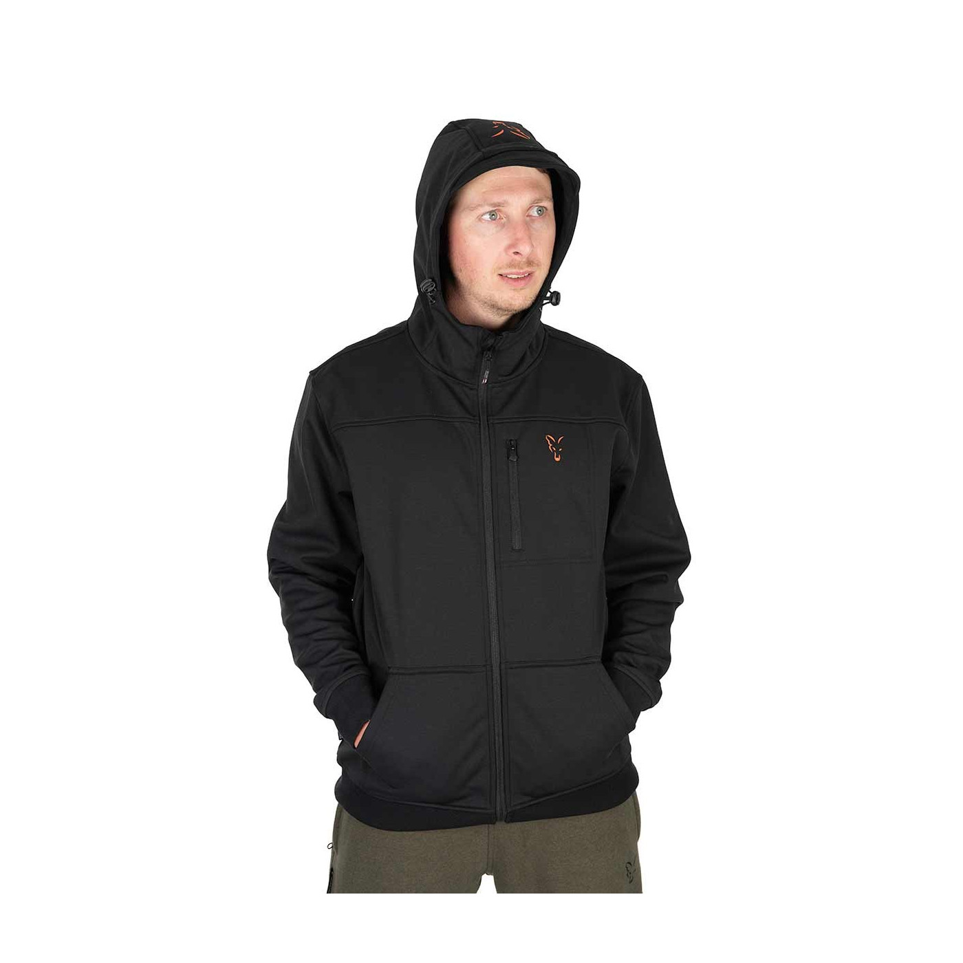 Kurtka Fox Soft Shell Jacket Black & Orange - roz. M - Centrum wędkarskie - Sklep wędkarski Jarofishing Kurtka Fox Soft Shell Jacket Black & Orange - roz. M - Centrum wędkarskie - Sklep wędkarski Jarofishing