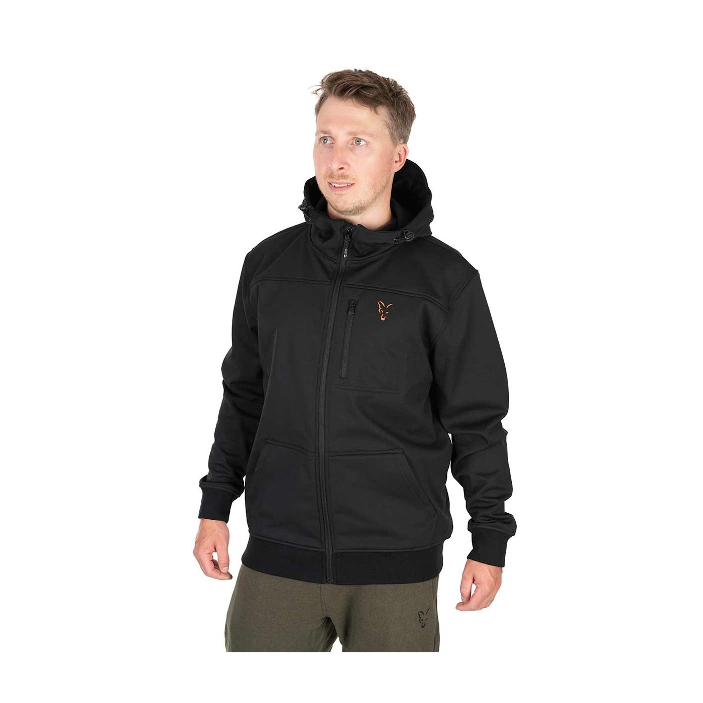 Kurtka Fox Soft Shell Jacket Black & Orange - roz. L - Centrum wędkarskie - Sklep wędkarski Jarofishing Kurtka Fox Soft Shell Jacket Black & Orange - roz. L - Centrum wędkarskie - Sklep wędkarski Jarofishing