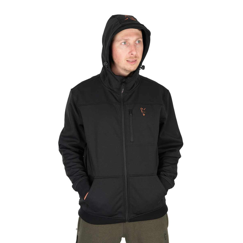 Kurtka Fox Soft Shell Jacket Black & Orange - roz. L - Centrum wędkarskie - Sklep wędkarski Jarofishing Kurtka Fox Soft Shell Jacket Black & Orange - roz. L - Centrum wędkarskie - Sklep wędkarski Jarofishing