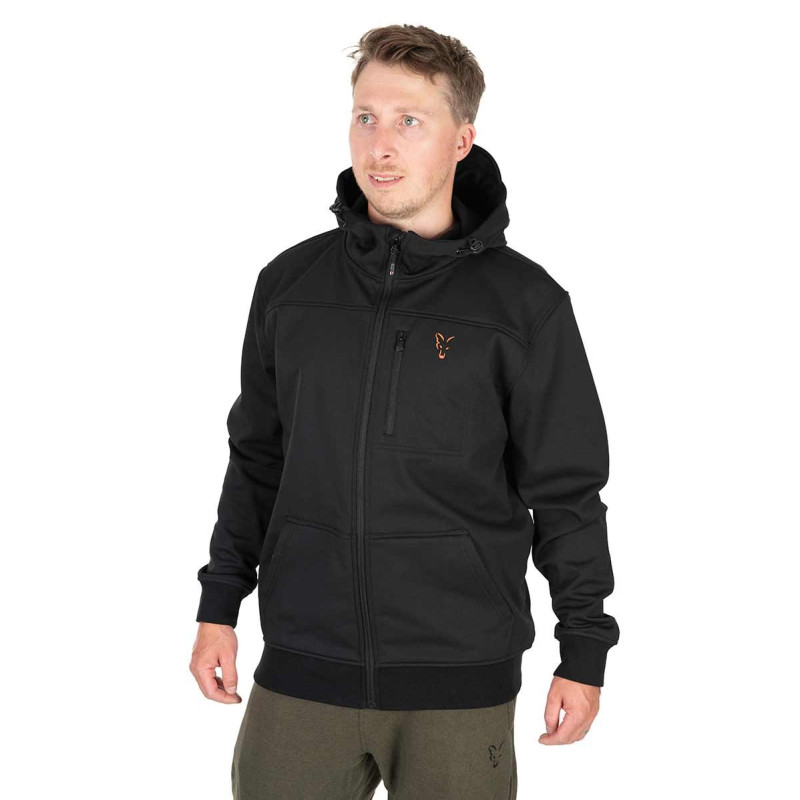 Kurtka Fox Soft Shell Jacket Black & Orange - roz. XL - Centrum wędkarskie - Sklep wędkarski Jarofishing Kurtka Fox Soft Shell Jacket Black & Orange - roz. XL - Centrum wędkarskie - Sklep wędkarski Jarofishing