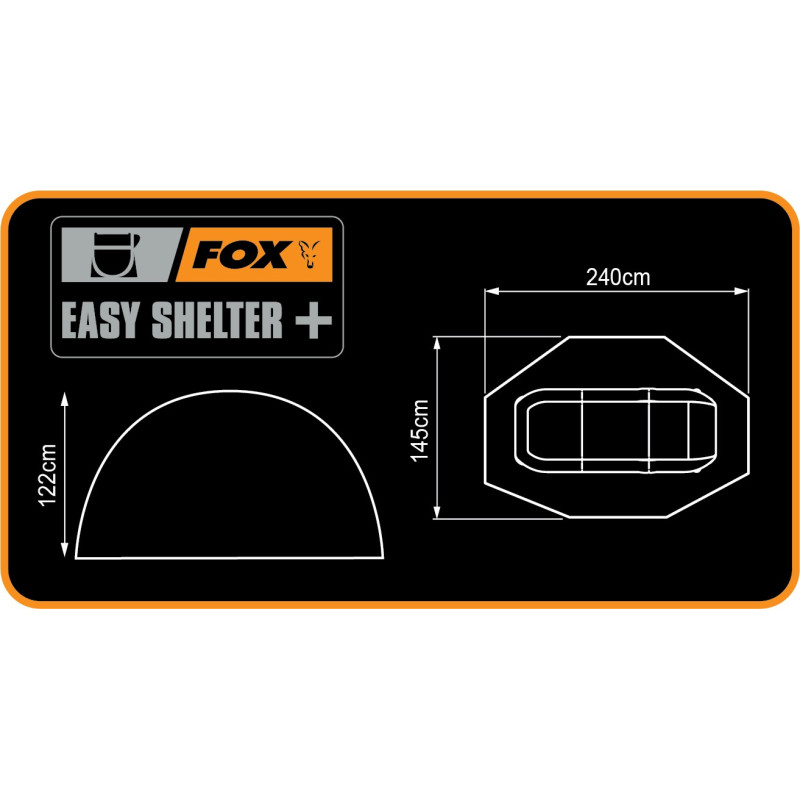 Namiot Fox Easy Shelter+ - Centrum wędkarskie - Sklep wędkarski Jarofishing