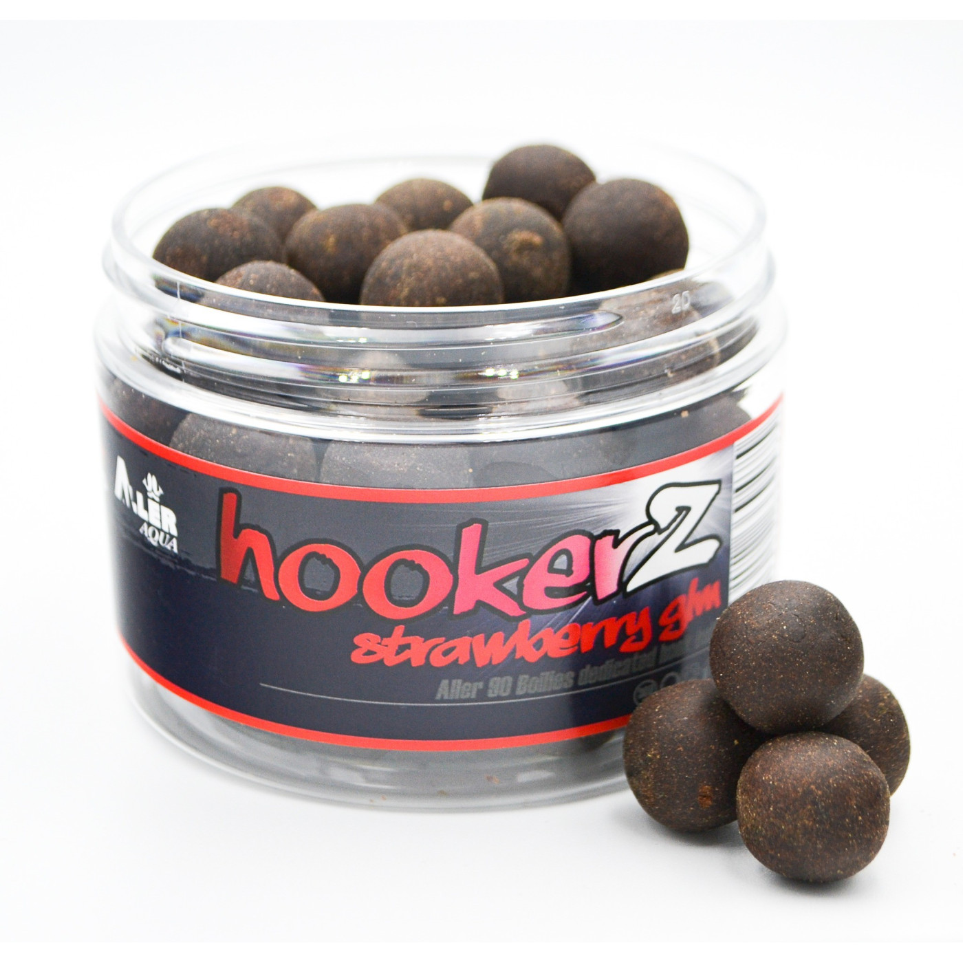 Kulki Haczykowe Massive Baits Hookerz Aller 90 Strawberry GLM Roz.18mm - Centrum wędkarskie - Sklep wędkarski Jarofishing