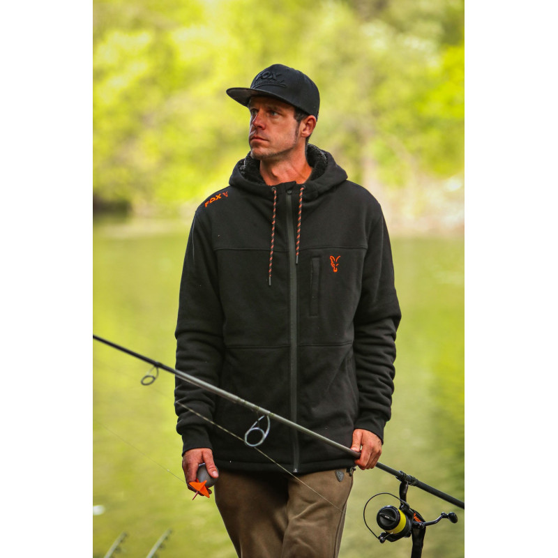 FOX BLUZA COLLECTION SHERPA HOODY BLACK/ORANGE ROZMIAR L - Centrum wędkarskie - Sklep wędkarski Jarofishing FOX BLUZA COLLECTION SHERPA HOODY BLACK/ORANGE ROZMIAR L - Centrum wędkarskie - Sklep wędkarski Jarofishing