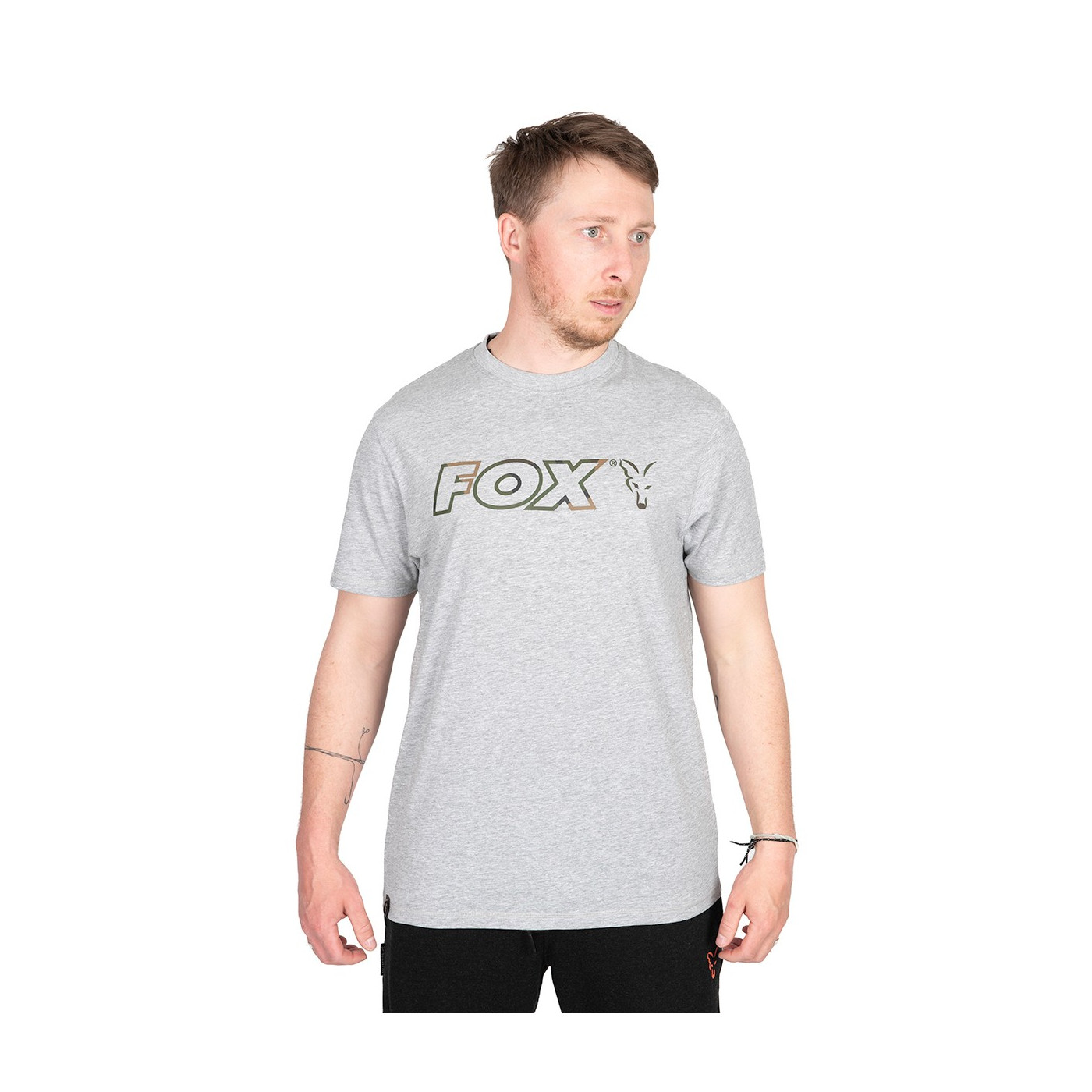 Koszulka Fox Ltd LW Grey Marl T Roz. S - Centrum wędkarskie - Sklep wędkarski Jarofishing