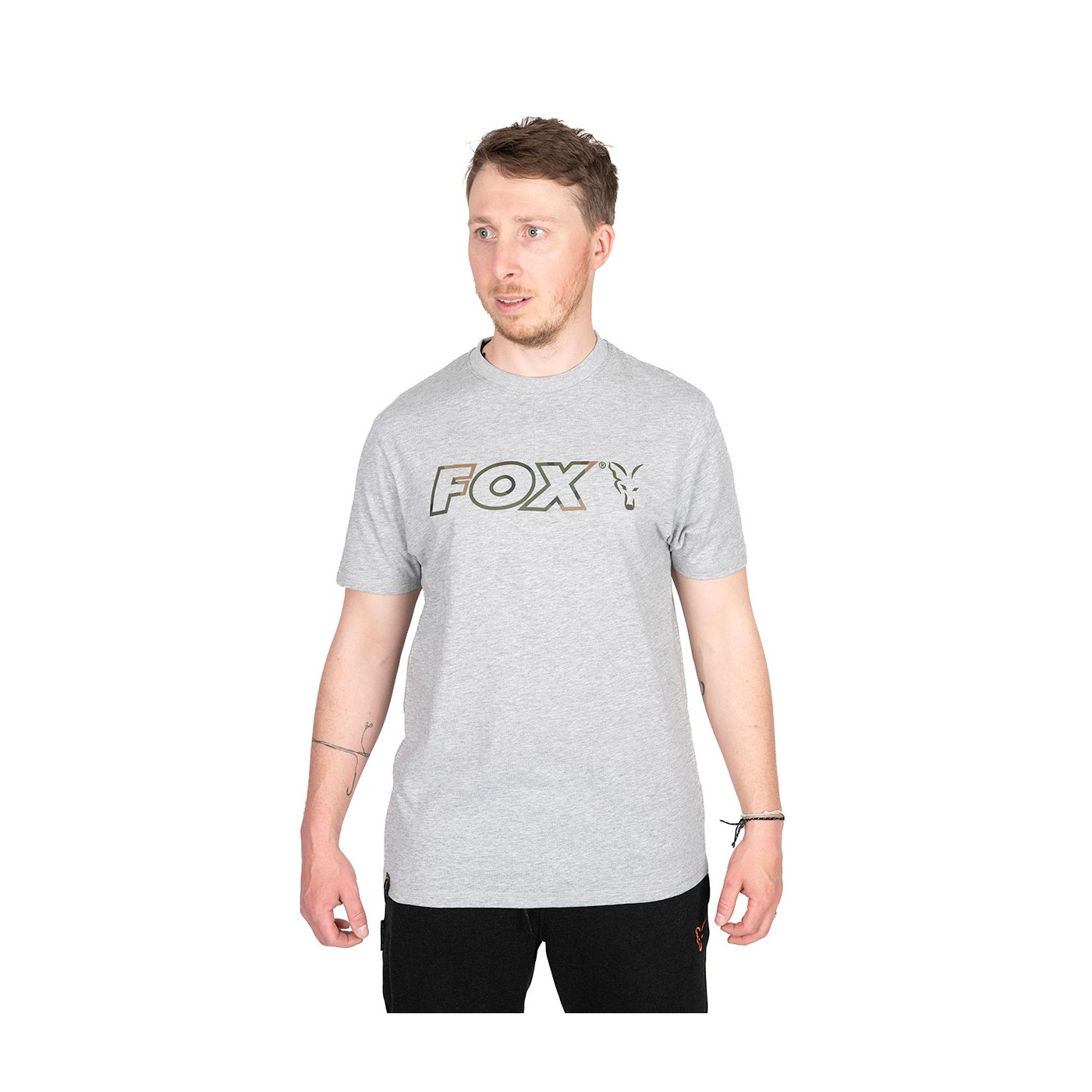 Koszulka Fox Ltd LW Grey Marl T Roz. S - Centrum wędkarskie - Sklep wędkarski Jarofishing