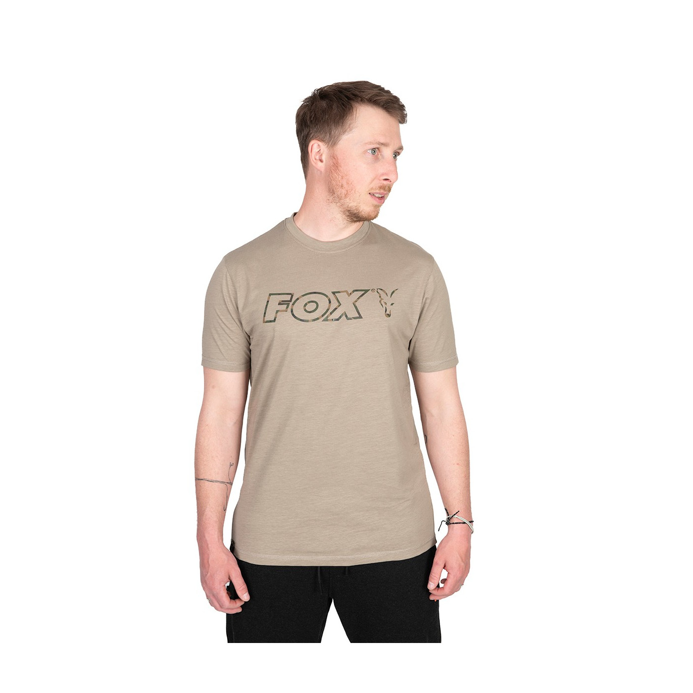 Koszulka Fox Ltd LW Khaki Marl T Roz. M - Centrum wędkarskie - Sklep wędkarski Jarofishing