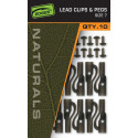 FOX BEZPIECZNY KLIPS EDGES™ NATURALS LEAD CLIPS & PEGS - SIZE 7 - Centrum wędkarskie - Sklep wędkarski Jarofishing