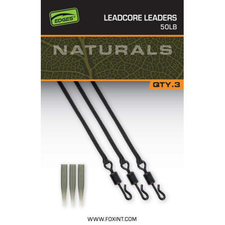 FOX EDGES™ NATURALS LEADCORE LEADERS 50LB - Centrum wędkarskie - Sklep wędkarski Jarofishing
