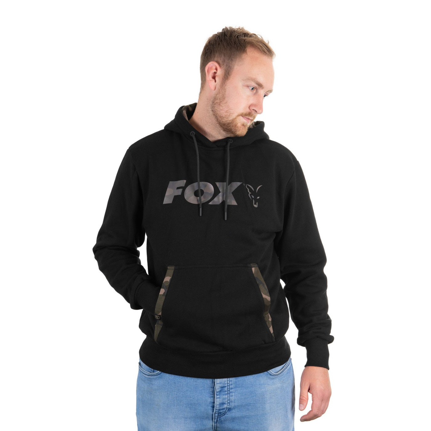 FOX BLUZA BLACK/CAMO HOODY ROZMIAR S - Centrum wędkarskie - Sklep wędkarski Jarofishing FOX BLUZA BLACK/CAMO HOODY ROZMIAR S - Centrum wędkarskie - Sklep wędkarski Jarofishing