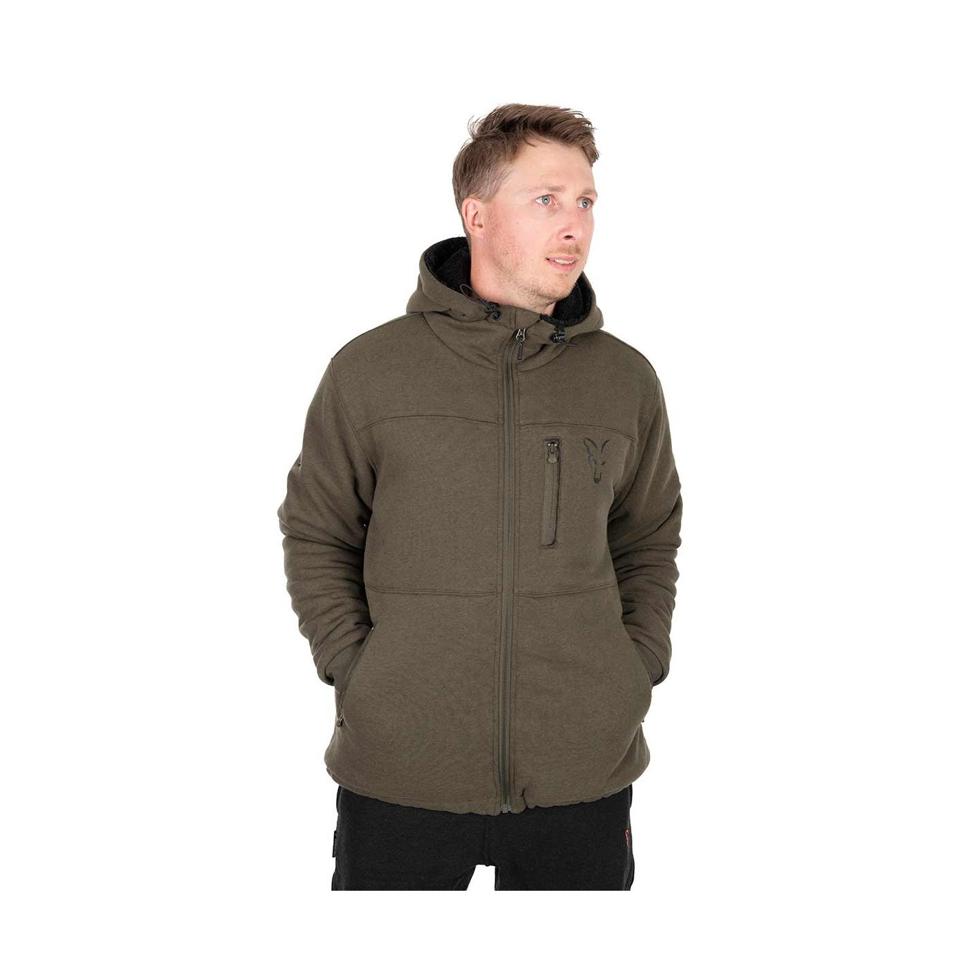 Bluza Fox Sherpa Jacket Green & Black - roz.M - Centrum wędkarskie - Sklep wędkarski Jarofishing Bluza Fox Sherpa Jacket Green & Black - roz.M - Centrum wędkarskie - Sklep wędkarski Jarofishing