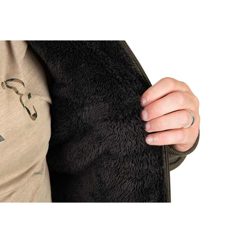 Bluza Fox Sherpa Jacket Green & Black - roz.XXXL - Centrum wędkarskie - Sklep wędkarski Jarofishing Bluza Fox Sherpa Jacket Green & Black - roz.XXXL - Centrum wędkarskie - Sklep wędkarski Jarofishing