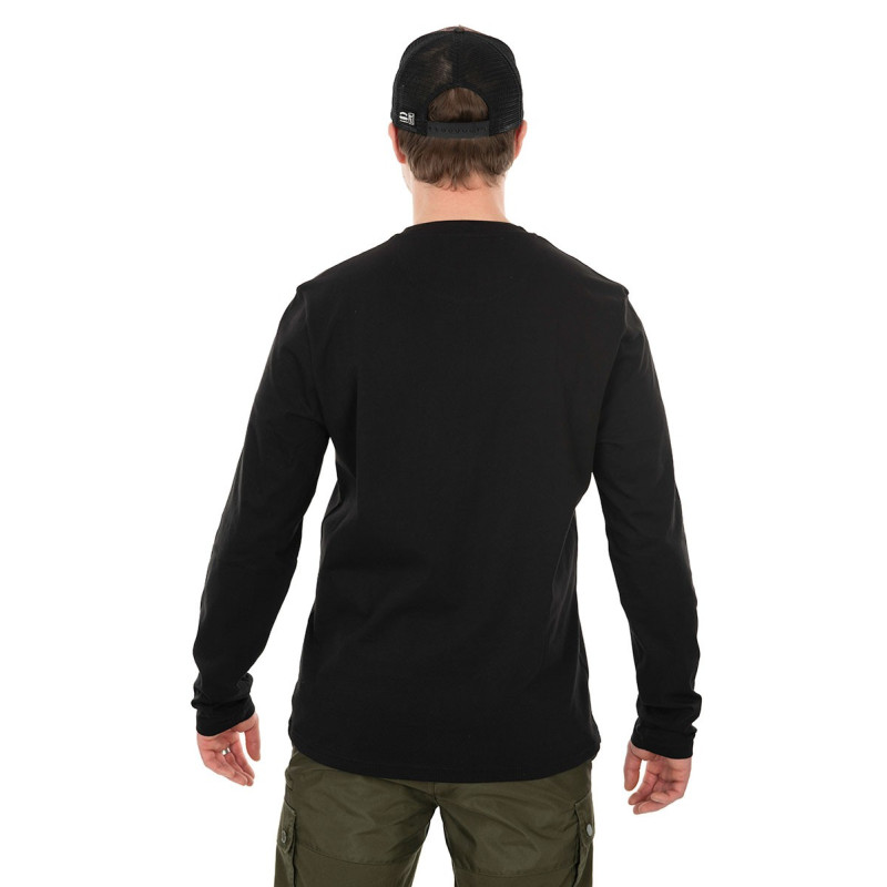 FOX BLUZA LONG SLEEVE BLACK/CAMO T-SHIRT ROZMIAR XXL - Centrum wędkarskie - Sklep wędkarski Jarofishing