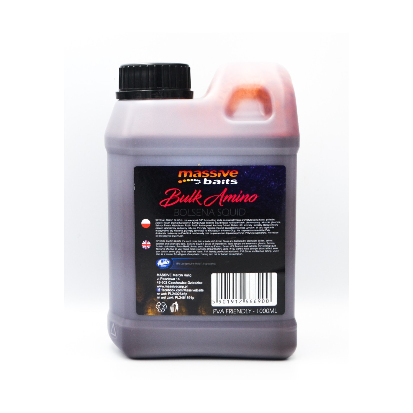 Liquid Massive Baits Bulk Amino Marisco 1L - Centrum wędkarskie - Sklep wędkarski Jarofishing