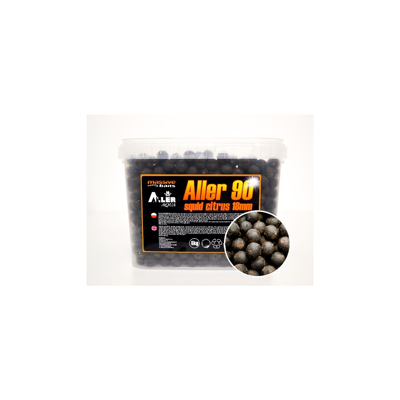 Kulki Proteinowe Massive Baits Aller 90 Squid-Citrus Roz.24mm - Centrum wędkarskie - Sklep wędkarski Jarofishing Kulki Proteinowe Massive Baits Aller 90 Squid-Citrus Roz.24mm - Centrum wędkarskie - Sklep wędkarski Jarofishing
