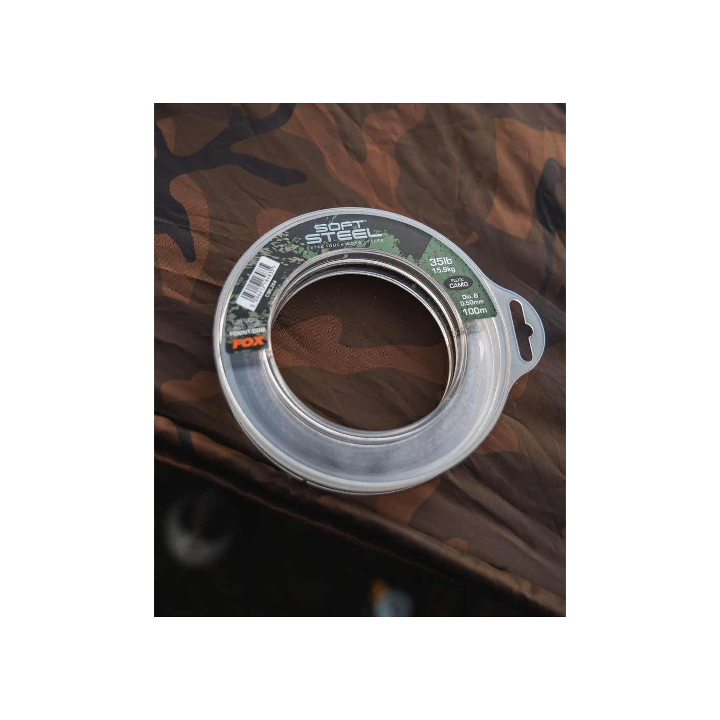 Strzałówka Fox Soft Steel Fleck Camo Leader 35lb / 0,50mm - 100m - Centrum wędkarskie - Sklep wędkarski Jarofishing Strzałówka Fox Soft Steel Fleck Camo Leader 35lb / 0,50mm - 100m - Centrum wędkarskie - Sklep wędkarski Jarofishing