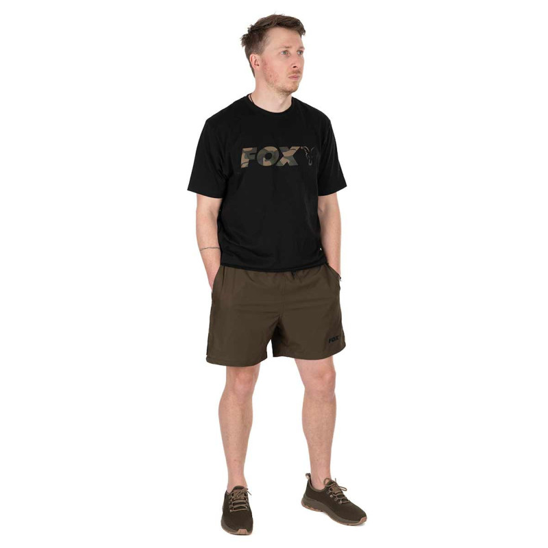 Krótkie Spodenki Fox Khaki / Camo LW Swim Shorts Roz.S - Centrum wędkarskie - Sklep wędkarski Jarofishing Krótkie Spodenki Fox Khaki / Camo LW Swim Shorts Roz.S - Centrum wędkarskie - Sklep wędkarski Jarofishing