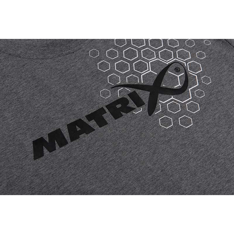 T-Shirt Matrix Hex Print T-Shirt Grey - roz. M - Centrum wędkarskie - Sklep wędkarski Jarofishing T-Shirt Matrix Hex Print T-Shirt Grey - roz. M - Centrum wędkarskie - Sklep wędkarski Jarofishing