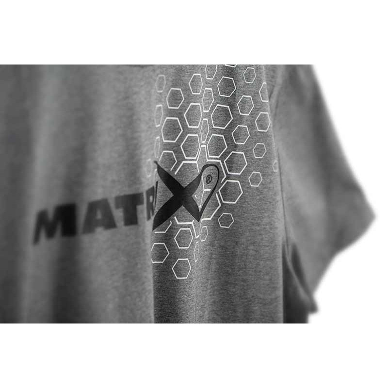 T-Shirt Matrix Hex Print T-Shirt Grey - roz. XXL - Centrum wędkarskie - Sklep wędkarski Jarofishing T-Shirt Matrix Hex Print T-Shirt Grey - roz. XXL - Centrum wędkarskie - Sklep wędkarski Jarofishing