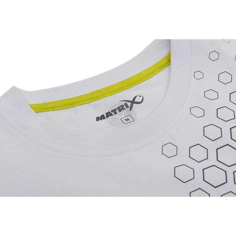 T-Shirt Matrix Hex Print T-Shirt White - roz. XL - Centrum wędkarskie - Sklep wędkarski Jarofishing