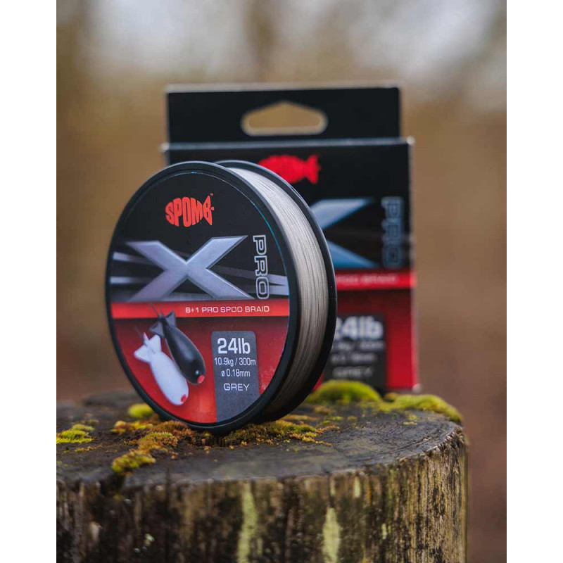 Plecionka Spomb X Pro Braid Grey 8+1 0,18mm / 300m - Centrum wędkarskie - Sklep wędkarski Jarofishing Plecionka Spomb X Pro Braid Grey 8+1 0,18mm / 300m - Centrum wędkarskie - Sklep wędkarski Jarofishing