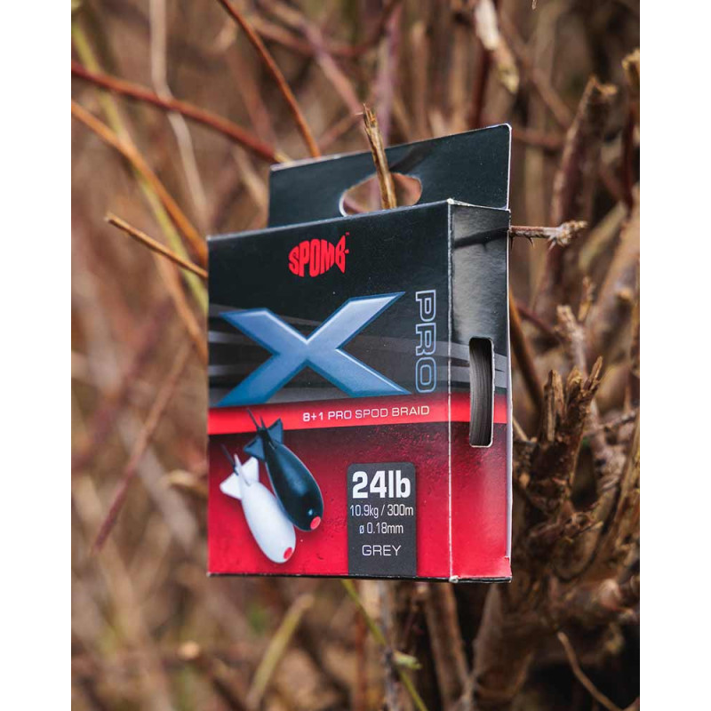 Plecionka Spomb X Pro Braid Grey 8+1 0,18mm / 300m - Centrum wędkarskie - Sklep wędkarski Jarofishing Plecionka Spomb X Pro Braid Grey 8+1 0,18mm / 300m - Centrum wędkarskie - Sklep wędkarski Jarofishing