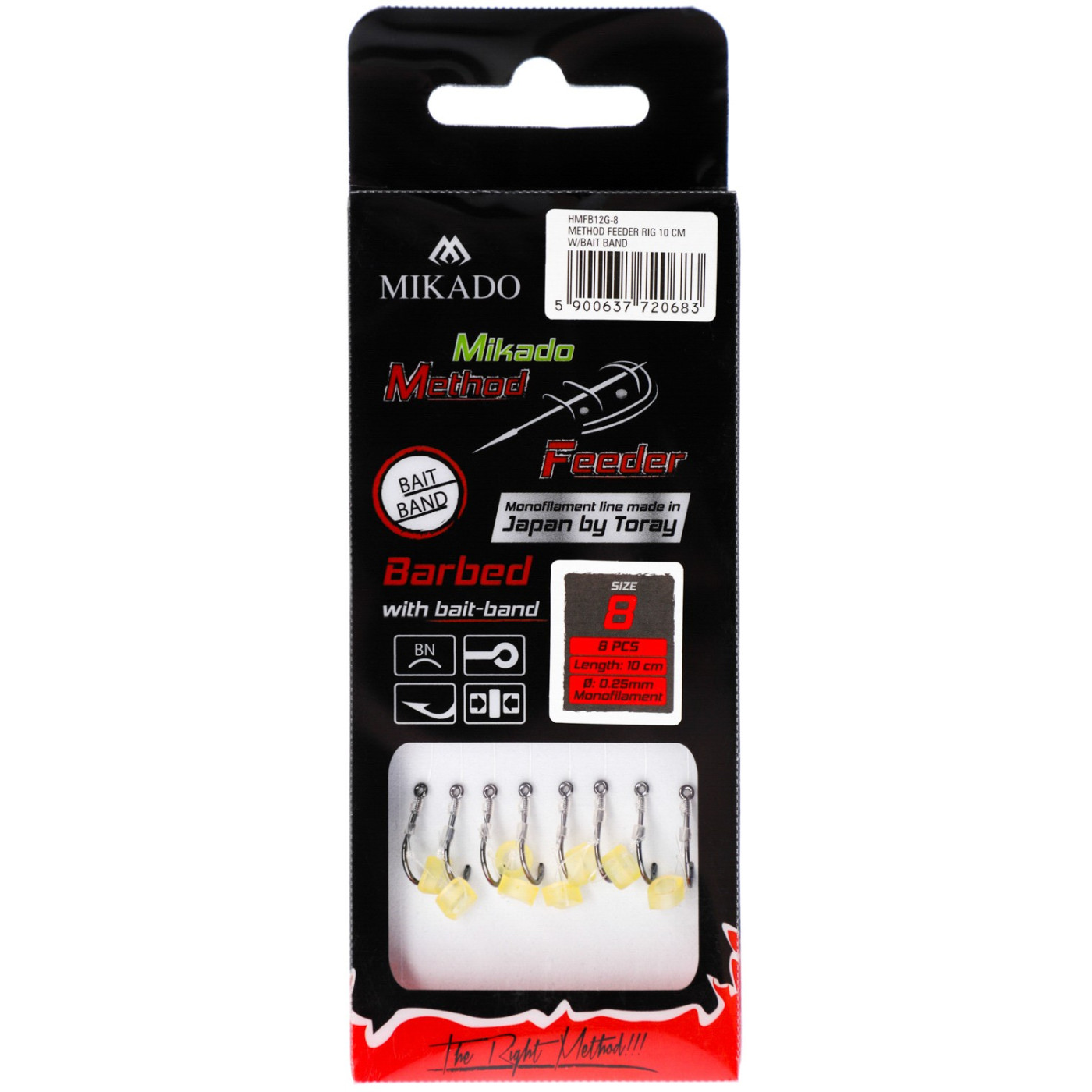 Haczyki z przyponem Mikado Method Feeder Chinu roz. 4 z gumką na żyłce - Centrum wędkarskie - Sklep wędkarski Jarofishing Haczyki z przyponem Mikado Method Feeder Chinu roz. 4 z gumką na żyłce - Centrum wędkarskie - Sklep wędkarski Jarofishing