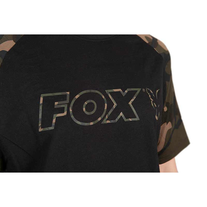 KOSZULKA FOX BLACK/CAMO OUTLINE T-SHIRT Roz. XXXL - Centrum wędkarskie - Sklep wędkarski Jarofishing KOSZULKA FOX BLACK/CAMO OUTLINE T-SHIRT Roz. XXXL - Centrum wędkarskie - Sklep wędkarski Jarofishing