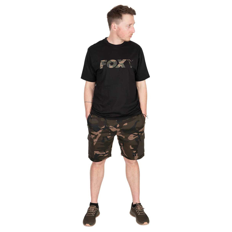 KOSZULKA FOX BLACK/CAMO LOGO T-SHIRT Roz.S - Centrum wędkarskie - Sklep wędkarski Jarofishing KOSZULKA FOX BLACK/CAMO LOGO T-SHIRT Roz.S - Centrum wędkarskie - Sklep wędkarski Jarofishing