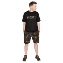 KOSZULKA FOX BLACK/CAMO LOGO T-SHIRT Roz.XL - Centrum wędkarskie - Sklep wędkarski Jarofishing