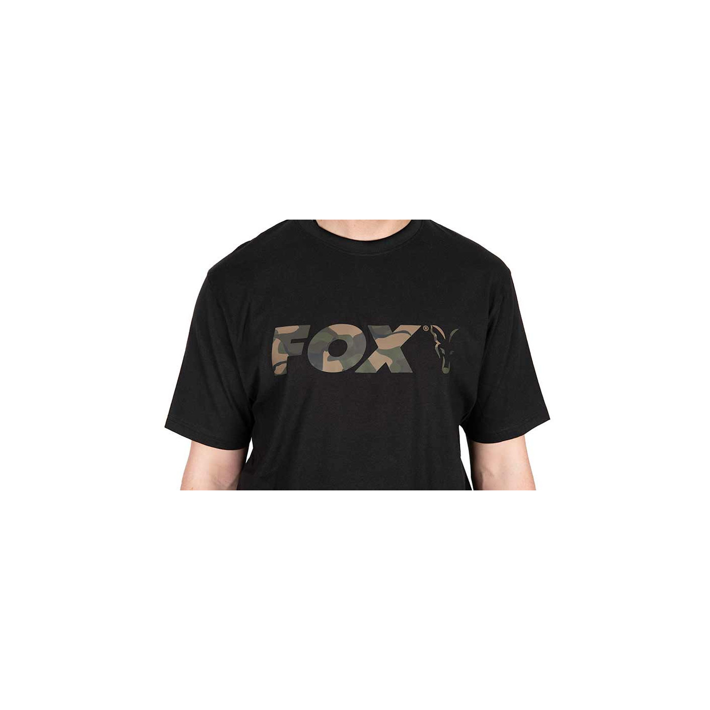 KOSZULKA FOX BLACK/CAMO LOGO T-SHIRT Roz.XXL - Centrum wędkarskie - Sklep wędkarski Jarofishing KOSZULKA FOX BLACK/CAMO LOGO T-SHIRT Roz.XXL - Centrum wędkarskie - Sklep wędkarski Jarofishing