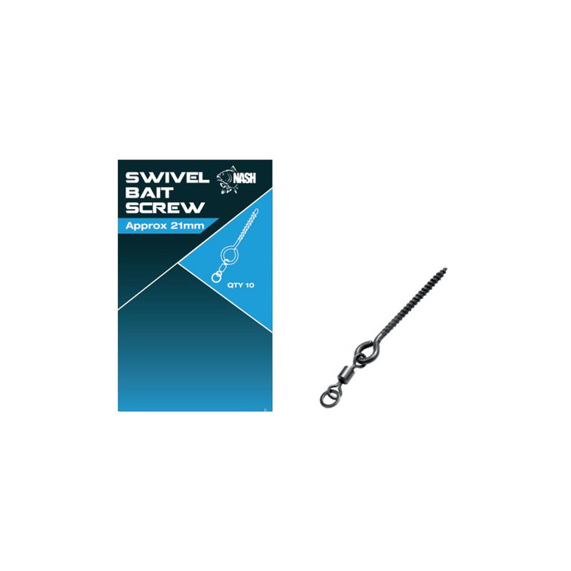 Wkrętka Nash Swivel Bait Screw 13mm - Centrum wędkarskie - Sklep wędkarski Jarofishing Wkrętka Nash Swivel Bait Screw 13mm - Centrum wędkarskie - Sklep wędkarski Jarofishing