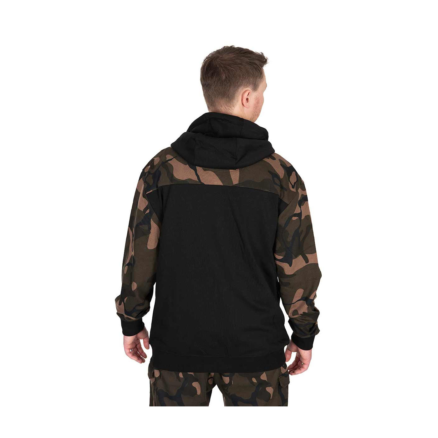 Bluza Fox LW Black / Camo Split Zip Hoody - roz. S - Centrum wędkarskie - Sklep wędkarski Jarofishing Bluza Fox LW Black / Camo Split Zip Hoody - roz. S - Centrum wędkarskie - Sklep wędkarski Jarofishing