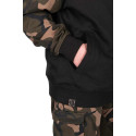 Bluza Fox LW Black / Camo Split Zip Hoody - roz. XXL - Centrum wędkarskie - Sklep wędkarski Jarofishing